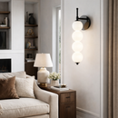 Світильник настінний чорний на 3 / 4 / 5 плафонів куль Led 5W / 6W / 8W Black + White Bollo Pearls 260458-100007775