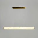 Підвісна люстра біла з імітацією мармуру L-100 cm / L-120 cm / L-150 cm Led White Marble 251018-100006439