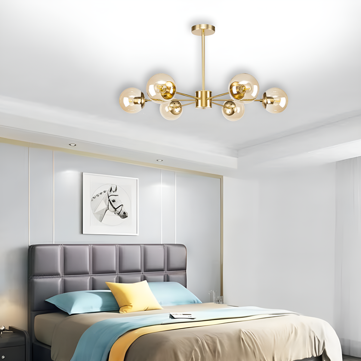 Люстра Wendy E27 D-80cm Gold + Brown 250431-100004568