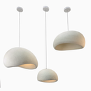 Світильник підвісний білий біоморфної форми D-40 cm / 50 cm / 60 cm E27 Wavi Sabi Cosiness 260288-100007473