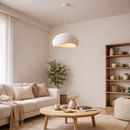 Світильник підвісний білий біоморфної форми D-40 cm / 50 cm / 60 cm E27 Wavi Sabi Cosiness 260288-100007473