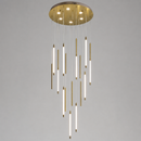 Люстра золота каскадна на 19 підвісів D-60 cm Led 130W Cascade Gold Fly 260735-100008438
