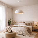 Світильник підвісний білий біоморфної форми D-40 cm / 50 cm / 60 cm E27 Wavi Sabi Cosiness 260288-100007473