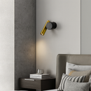 Настінний світильник зі спотом у чорно-золотому корпусі L-14 cm Led 3W Black+Gold Spoty 250818-100005766