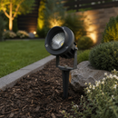 Вуличний сірий ґрунтовий світильник - прожектор H-28,5 cm Led 5W Grey Mia 260719-100008372