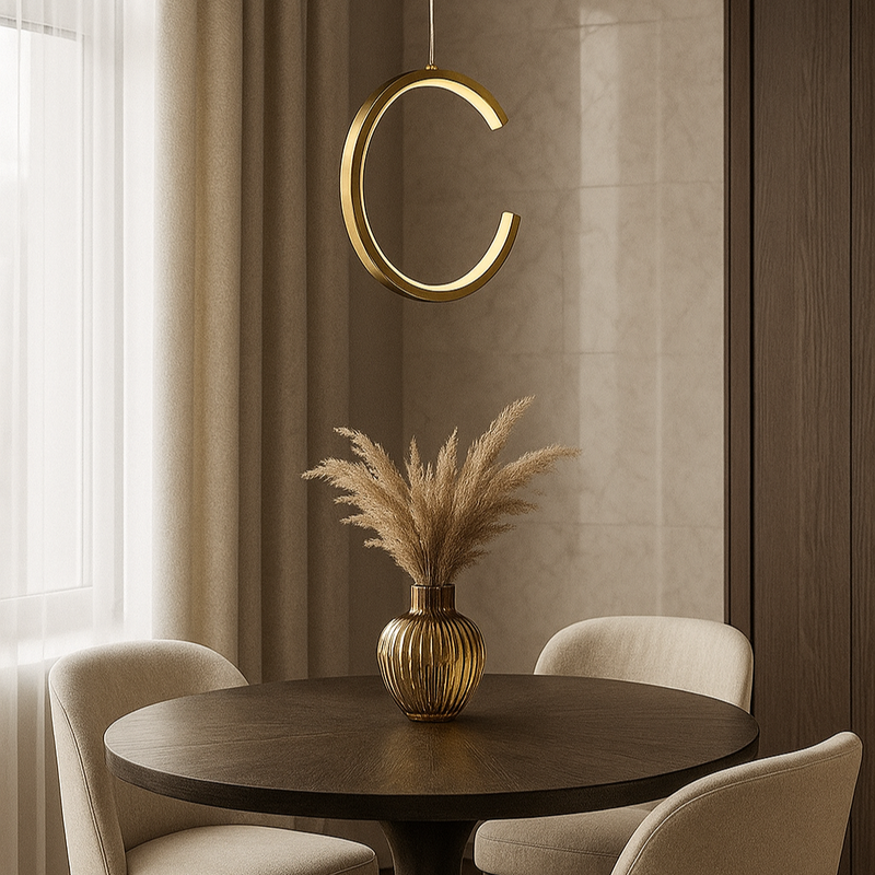 Підвісний світильник Сrescent 9W 4000K Gold 250635-100005158