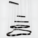 Люстра Celestial L-100cm 100W Black 250518-100004837