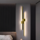 Бра лінійне Double lines square H60 / H80 / H100 Led 18-28W Gold 250419-100004359