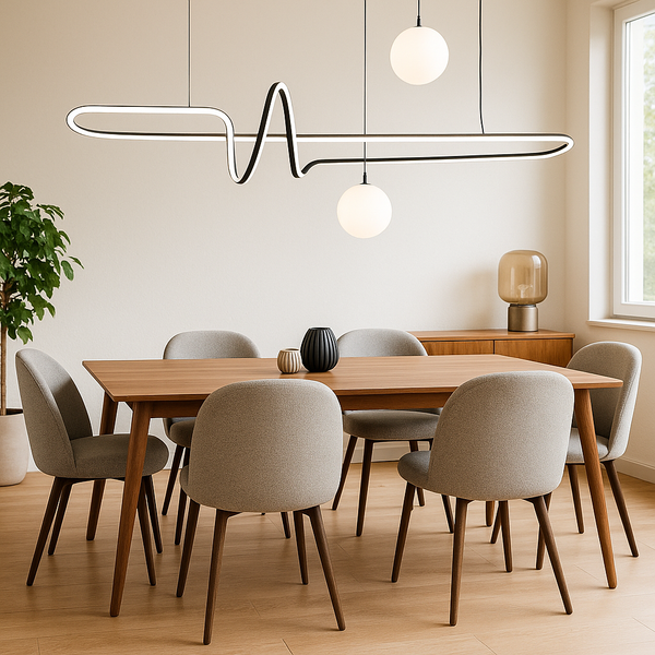 Люстра підвісна Balance L-100cm Black Led-модуль+G9 250618-100005058