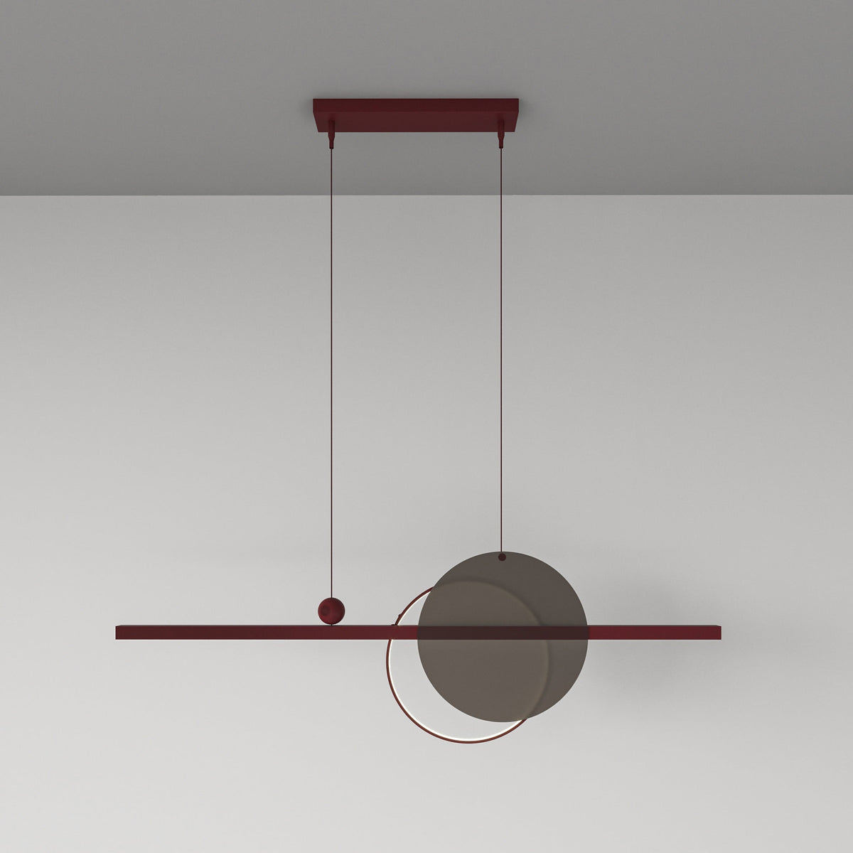 Підвісна стельова люстра L-90 cm Led 22W 3100/4100K Mid G-900 250772-100005426