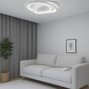 Люстра біла стельова світлодіодна Хвиля L-50 cm H-11 cm Led 60W White Wave 250731-100005444