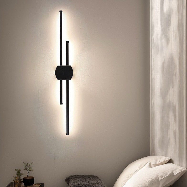 Настінні світильники 2 lines 3000K-6000K H-60 см Led 20W / H-90 см Led 30W / H-120 см Led 40W Black 241219-100003983