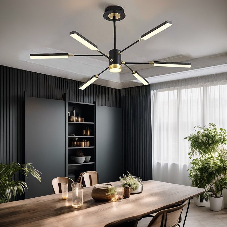 Підвісний світильник D-100 cm Led 48W Black + Gold Cosmic 241122-100003977