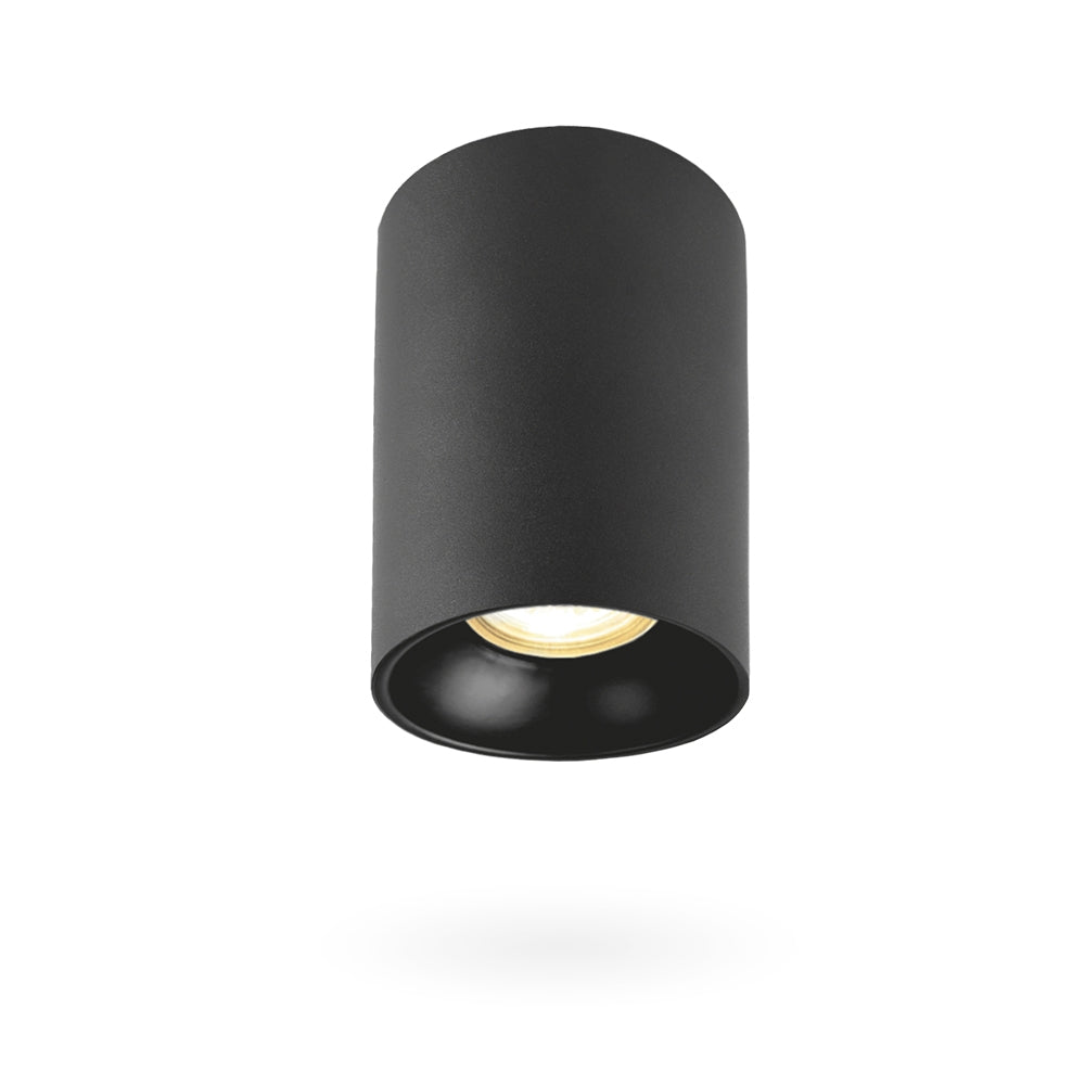 Світильник накладний чорний GU10 H-15cm D-9cm Black 250654-100005221