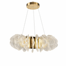 Підвісна люстра золота D-60 cm з пультом Led 3000K-6000K 50W Gold Flower 260388-100007737