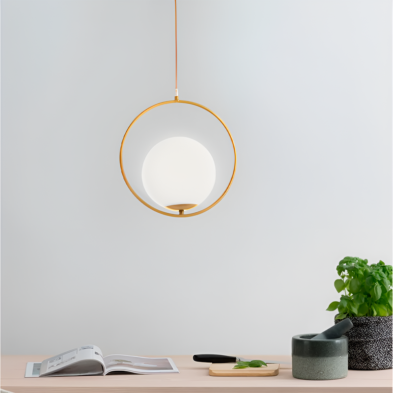 Підвісний світильник Faro Bollo Е27 D-32cm Gold 250563-100004823