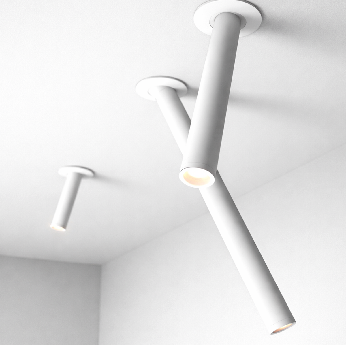 Світильник точковий врізний акцентний білий H- 10 cm / 20 cm Led 5W White Tube 260128-100007265