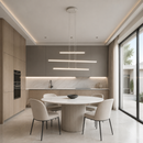 Люстра біла підвісна L-80 cm Led 55W White Geometry 250548-100004908