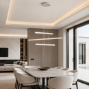 Люстра біла підвісна L-80 cm Led 55W White Geometry 250548-100004908