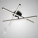 Люстра чорна стельова з пультом D-80 cm Led 55W Black Geometry 260748-100008440