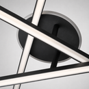 Люстра чорна стельова з пультом D-80 cm Led 55W Black Geometry 260748-100008440