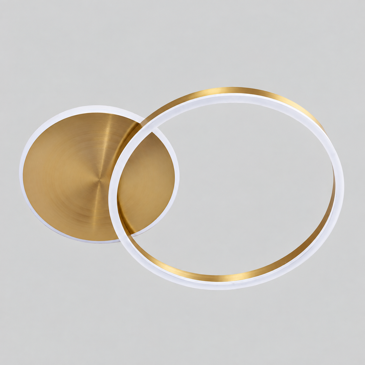 Світильник золотий стельовий H - 5 cm W - 55 cm Led 40W 4000K Gold + White Circle Duo 260940-100008933