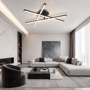 Люстра чорна стельова з пультом D-80 cm Led 55W Black Geometry 260748-100008440