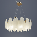 Люстра підвісна золота з D-60 cm E14x8 Feathers gloss lamp 251188-100006505