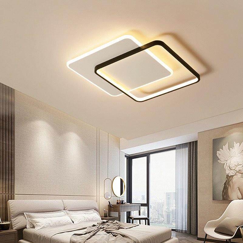 Стельовий світильник Double geometry L-47 cm Led 40W 3000K-6000K Black + White 240476-100003225