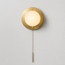 Світильник настінний золотий з текстильним плафоном D-20 cm E14 Gold + White Ball 260858-100008735