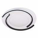 Стельова люстра чорна з акриловим плафоном D - 50 cm H - 5 cm Led 42W Black + White Circle 260531-100007977