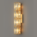 Світильник настінний H-40 cm G4x4 Crystal Shine Gold+Transparent Plane 251176-100006626