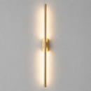Світильник золотий настінний 2 розміри L-60cm / L-80 cm Led 6W / 10W Gold Pipe Line Square 251222-100006926