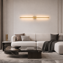 Світильник золотий настінний 2 розміри L-60cm / L-80 cm Led 6W / 10W Gold Pipe Line Square 251222-100006926