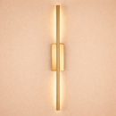 Світильник золотий настінний 2 розміри L-60cm / L-80 cm Led 6W/10W Gold Pipe Line Square 251222-100006926