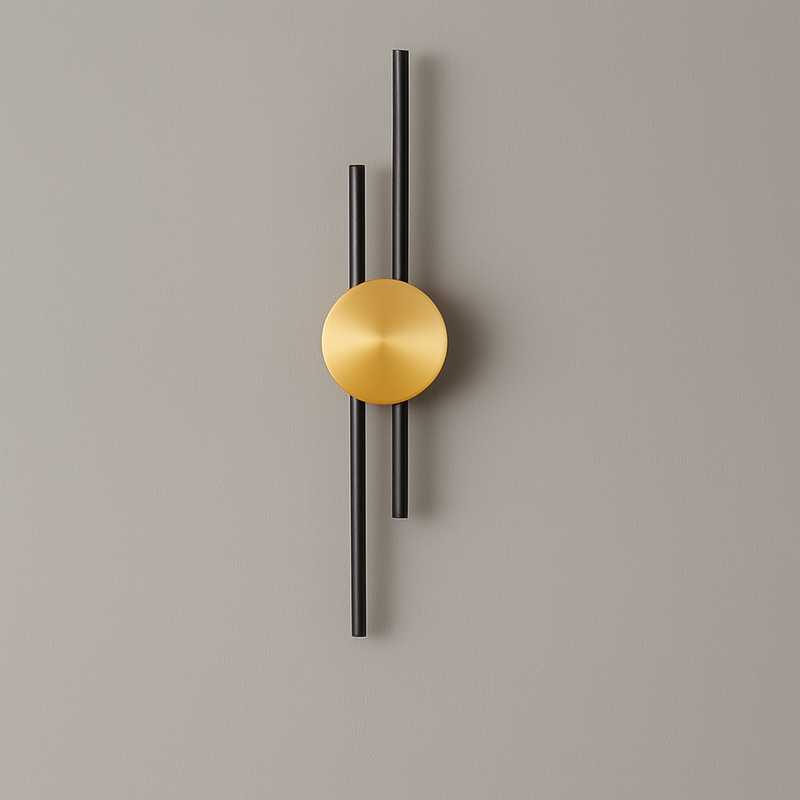 Бра Even Lamp H-60 cm / H-90 cm Gold & Black 240822-100003569