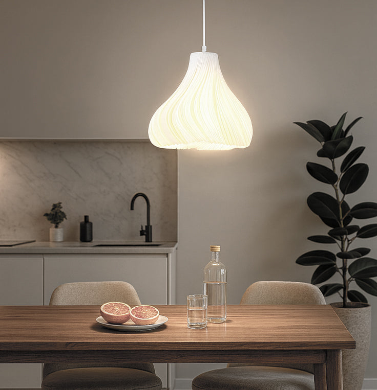 Світильник підвісний білий у формі квітки D-35 cm E27 White Flowers Florence 250931-100006028