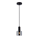 Підвіс чорний з чорним скляним плафоном D-12 cm E27 Black Single Pendant 251034-100006373
