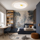 Стельова люстра біла з золотим декором D - 50 cm H - 4,5 cm Led 68W White Circle Deco 260531-100007966