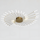 Стельові люстри золоті L-107 cm / L-133 cm Led 4000K Gold Fun 260235-100007333