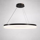 Люстра чорна підвісна D-80 cm / D-60 cm кільцева 3000К-5000К Black Single / Double / Triple Rings 221218-100001233