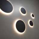 Бра чорне D-12/18/24/30/36/42 cm Led Total ring Black 230744-100002305