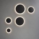 Бра чорне D-12/18/24/30/36/42 cm Led Total ring Black 230744-100002305