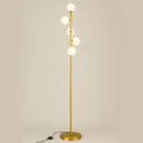 Бронзовий торшер з білими плафонами H-182 cm G9x5 ламп Bronze+White Pearl floor lamp 251131-100006638