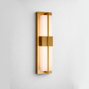 Настінний світильник золотий з прямокутним плафоном з мармуру H-48 cm Led 16W Gold+White Marble Unit 260319-100007691