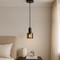Підвіс чорний з чорним скляним плафоном D-12 cm E27 Black Single Pendant 251034-100006373