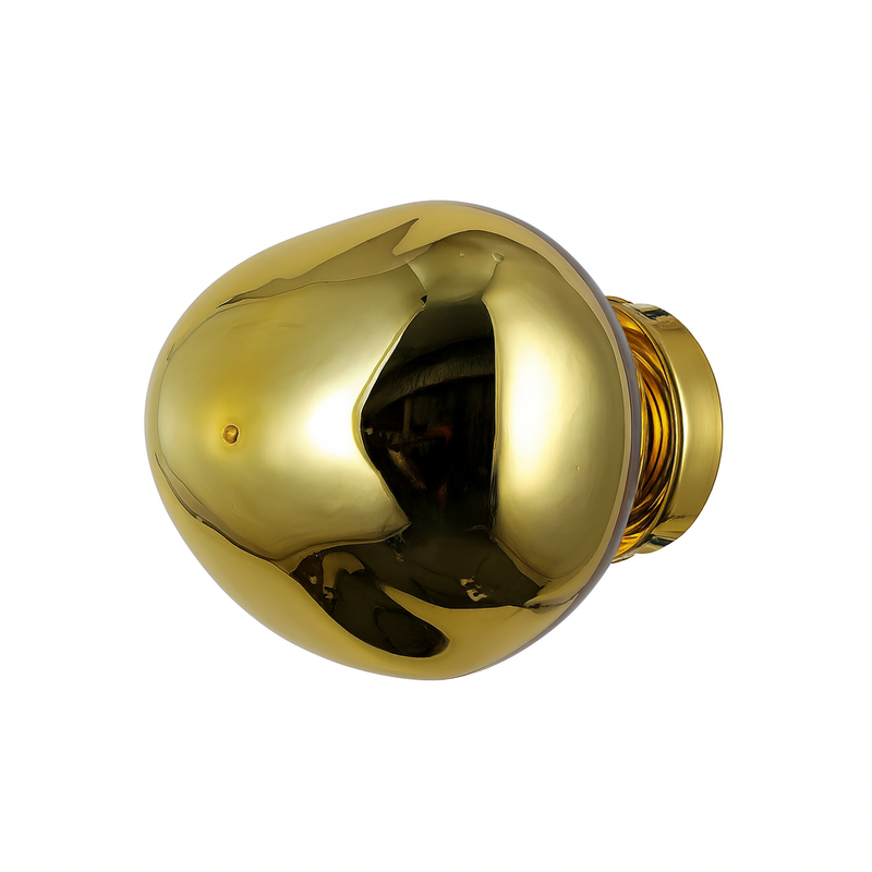 Настінний світильник золотий з плафоном органічної форми H-21 cm E27 Gold Melt plazma 250931-100006068