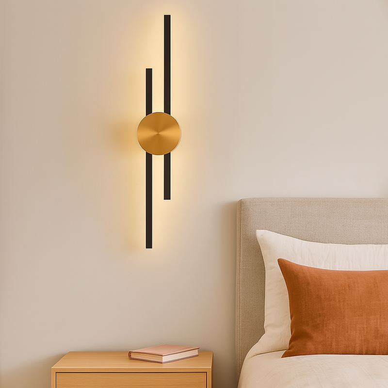 Бра Even Lamp H-60 cm / H-90 cm Gold & Black 240822-100003569