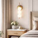 Світильник настінний золотий на 3 / 4 / 5 плафонів куль Led 5W / 6W / 8W Gold + White Bollo Pearls 260458-100007776