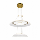 Підвісні люстри золоті D-60+38 cm / D-60+43 cm Led 4000K Gold Brass Plate 260218-100007527